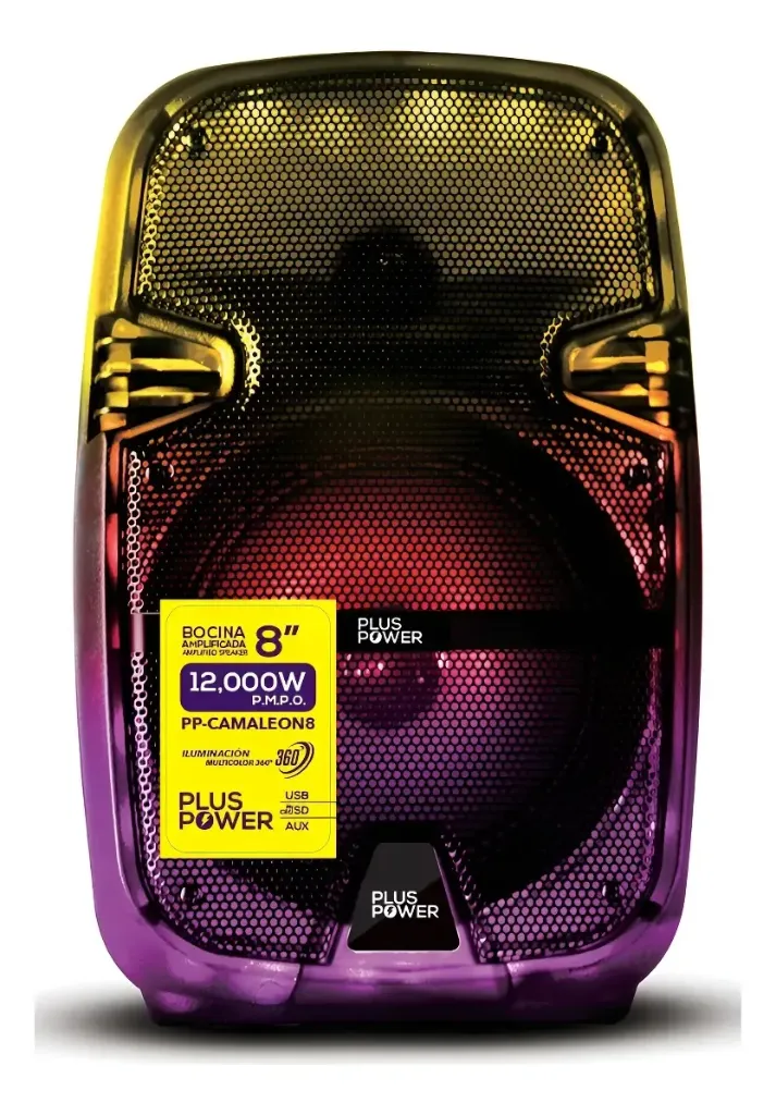 BABLE 8" PP RECARGABLE, USB, SD, BLUETOO	plus power	PP-CAMALEON8