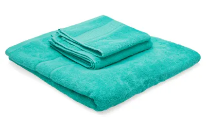 [1400106448005] Kit de 3 Toallas Breeze Aqua - Facial - Manos - Medio Baño