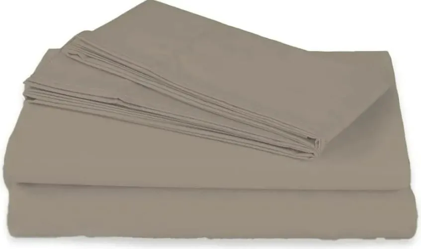 Juego de sábanas soft sensation - kakhi queen size SPRING AIR 1042000203703