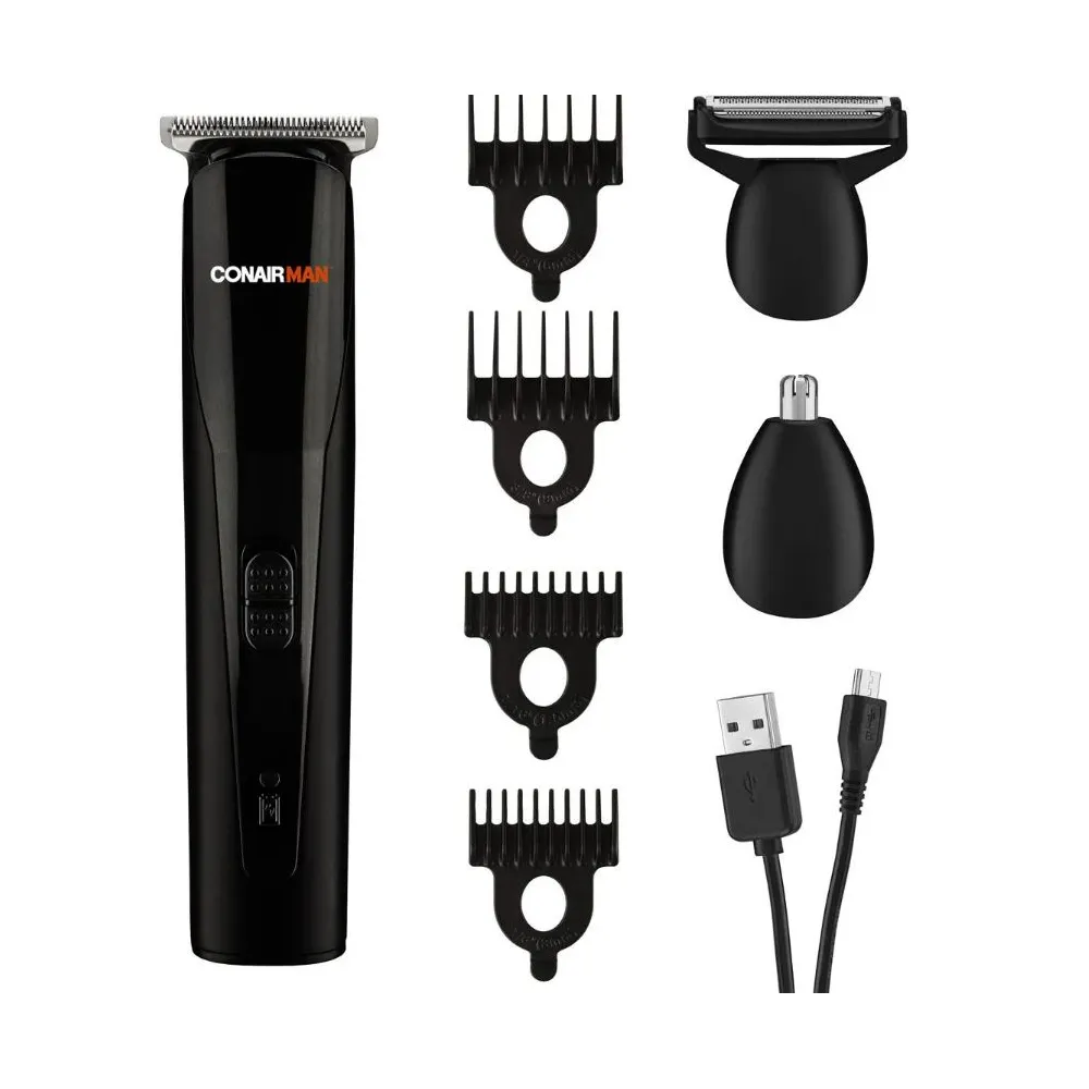 Recortadora Recargable Cromo Negro