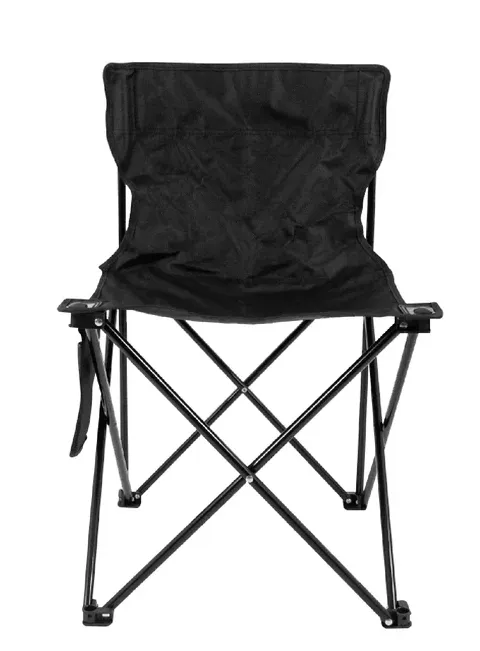 SILLA PLEGABLE CAMPING NEGRA