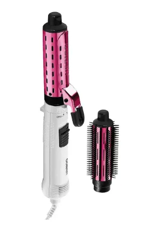 CEPILLO AIRE Y TENAZA 300W CERAMICA ROSA